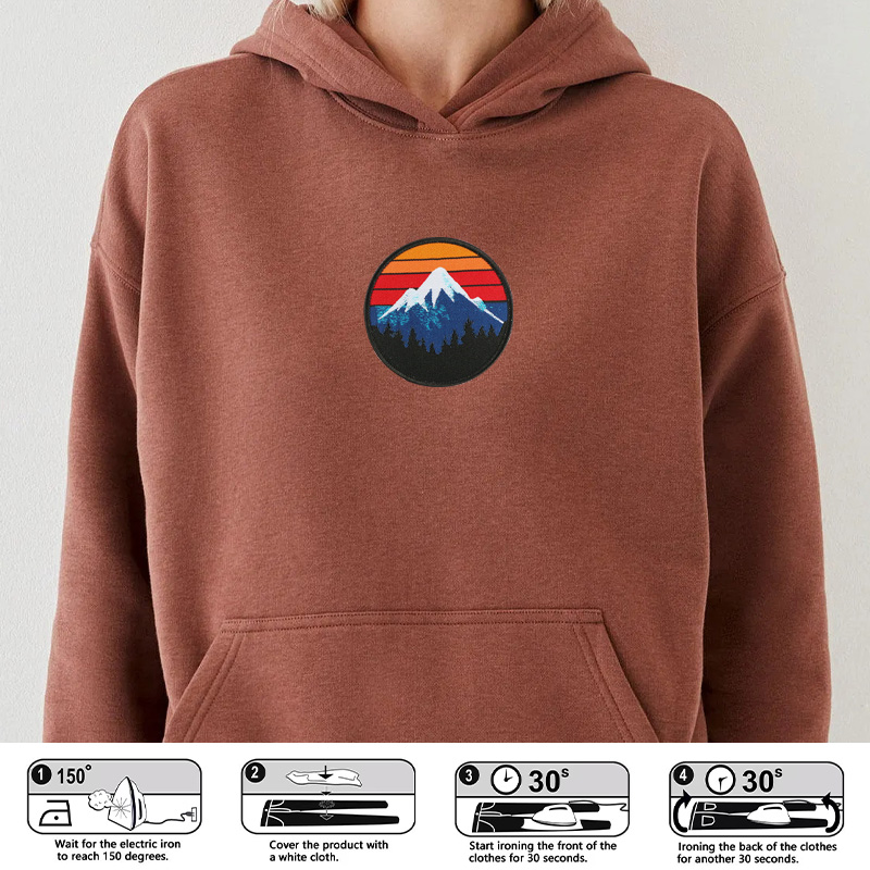 1 patch montagne rétro années  - Outdoor Camping Logo avis et prix