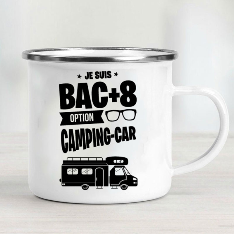 Mug en émail pour camping-car, - Outdoor Camping Van avis et prix