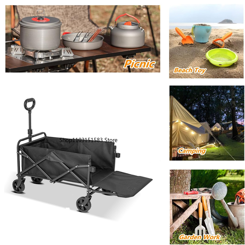 Chariot pliant extra long, cha - Outdoor Camping Van avis et prix
