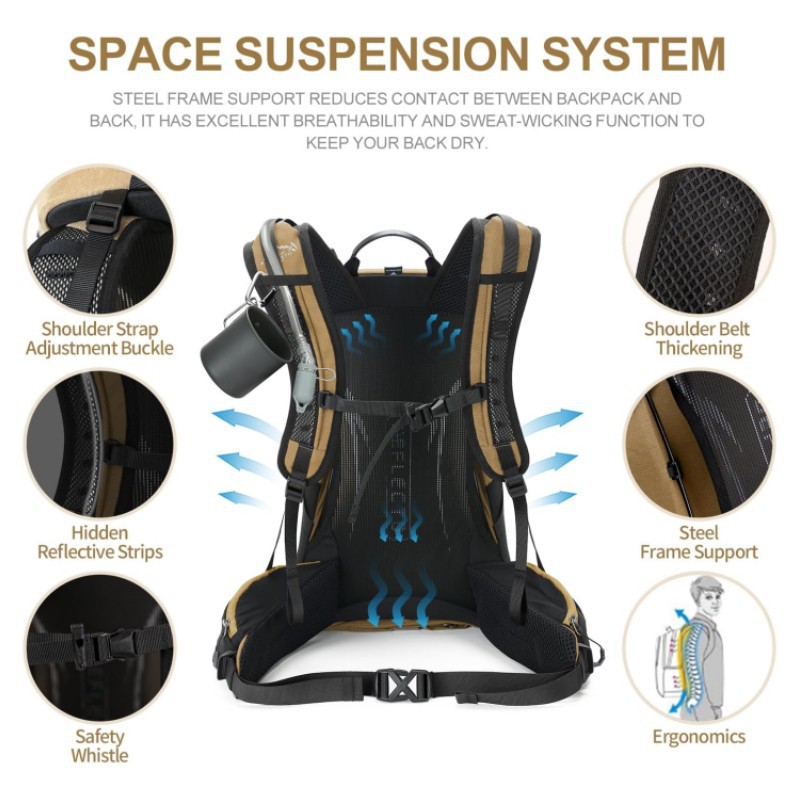 Grand sac à dos de randonnée i - Outdoor Camping Backpack avis et prix