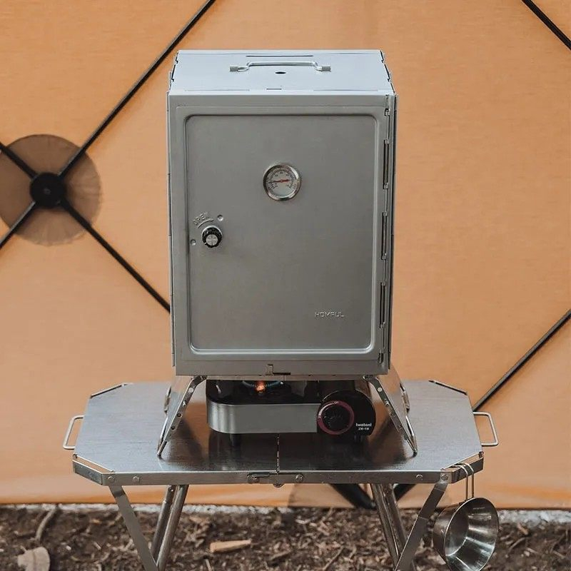 Four à fumoir pliable en acier - Outdoor Camping Oven avis et prix