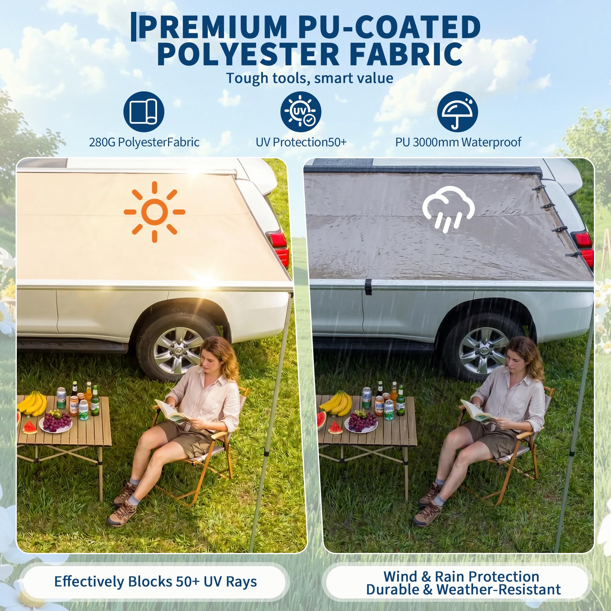 Auvent de toit pour SUV, camio - Outdoor Camping Van avis et prix