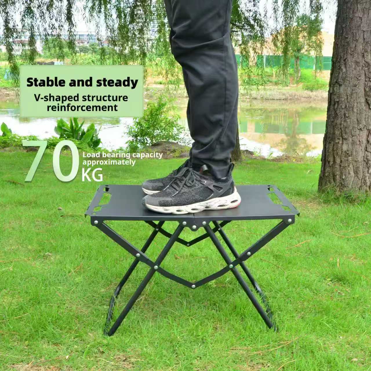 Table tactique pliable en acie - Outdoor Camping Kitchen Setup avis et prix